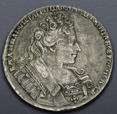 Anna Ioannovna, 1732 (Kadashevsky mint -  AR Rouble)